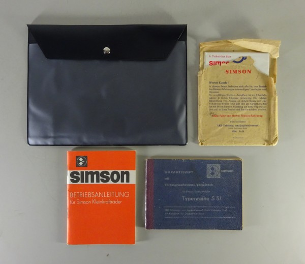 Bordmappe + Betriebsanleitung / Handbuch Simson S 51 B 2 - 4 Stand 06/1979