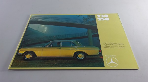 Prospekt / Broschüre Mercedes-Benz /8 W114 - 230 + 250 Vergaser Stand 12/1970