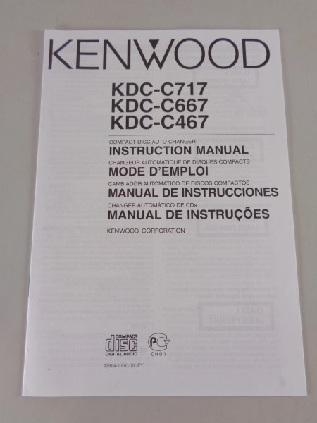 Owner's Manual / Handbook Kenwood KDC-C717 / -C667 / -C467