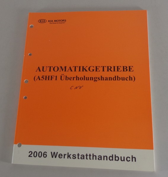 Werkstatthandbuch Kia Automatikgetriebe A5HF1 von 2006