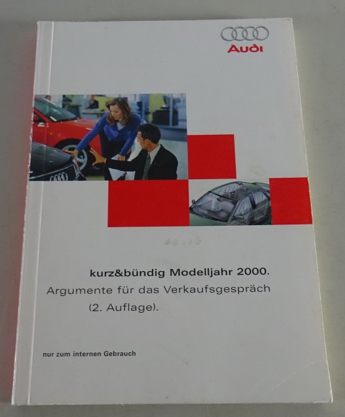 Prospekt / Verkäuferargumentation Audi A3 / A4 / A6 / A8 / TT Stand 07/1999