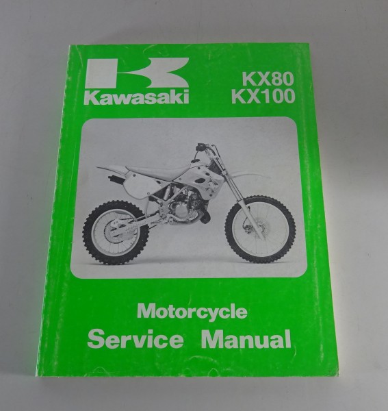 Werkstatthandbuch / Workshop Manual Kawasaki KX 80 / 100 Vollcross von 1990