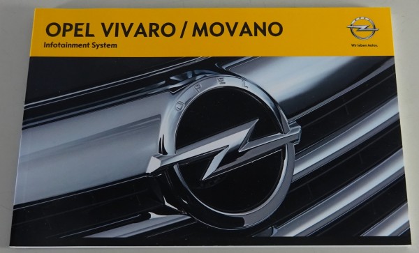Betriebsanleitung / Handbuch Opel Vivaro / Movano Infotainment System Stand 5/12