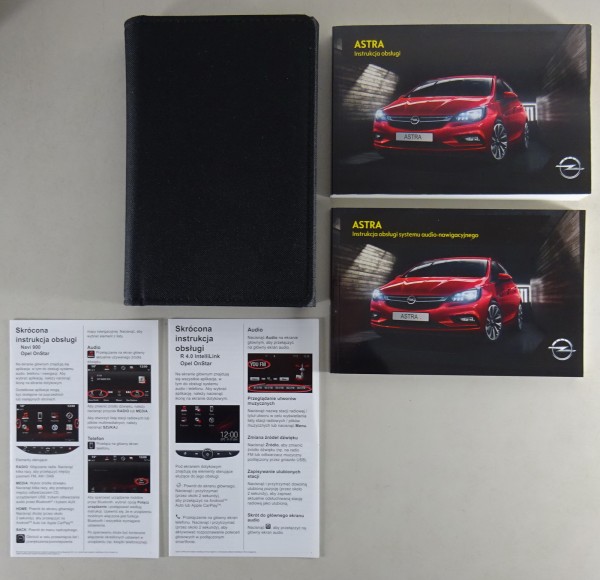 Bordmappe + Betriebsanleitung Opel Astra K Stand 01/2017 Polnisch