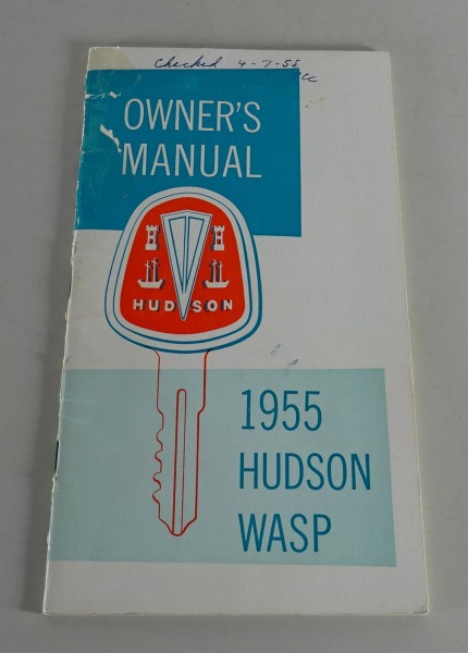 Owner´s Manual / Handbook Hudson Wasp Stand 1955