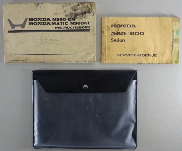 Bordmappe + Betriebsanleitung Honda 360 / 600 Sedan Stand 05/1971