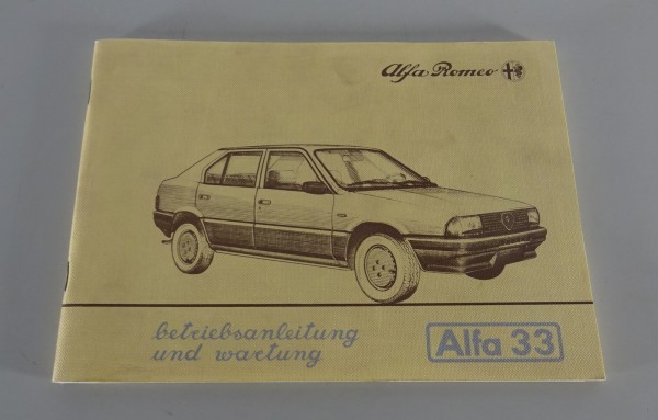 Betriebsanleitung / Handbuch Alfa Romeo 33 Stand 05/1983