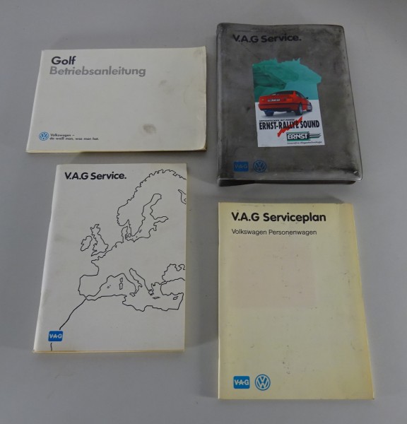 Bordmappe + Betriebsanleitung VW Golf 2/II incl. GTI + GTD von 07/1987