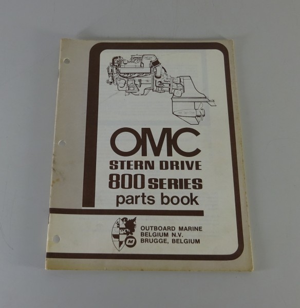 Teilekatalog OMC Stern Drive 800 Series 185 / 225 / 240 PS Models Stand 1978