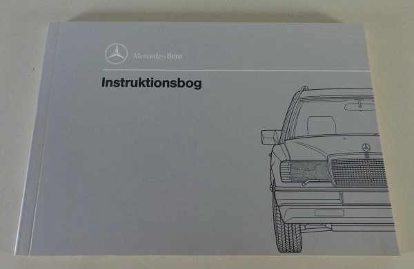 Instruktionsbog Mercedes-Benz W124 / S124 T-Modell Stand 07/1992 - Dänisch