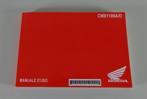 Manuale d'uso Honda CMX 1100 Rebel A partire dal 04/2021