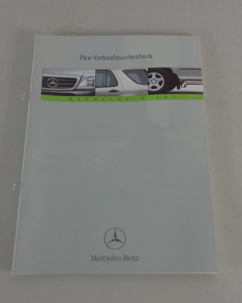 Verkaufstaschenbuch Mercedes Benz M Klasse Baureihe G 163 Stand 03/1999