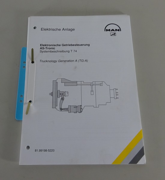 Werkstatthandbuch MAN TG-A elektronische Getriebesteuerung AS-Tronic von 10/1999