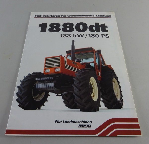 Prospekt / Broschüre Fiat - Traktoren Serie 1880 DT - 133 kW / 180 PS