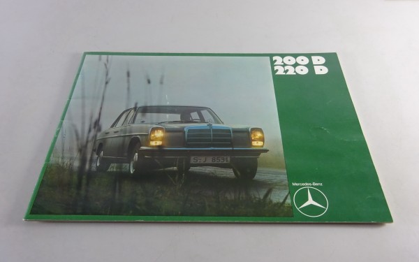 Prospekt / Broschüre Mercedes-Benz /8 W115 - 200 D / 220 D Stand 12/1970