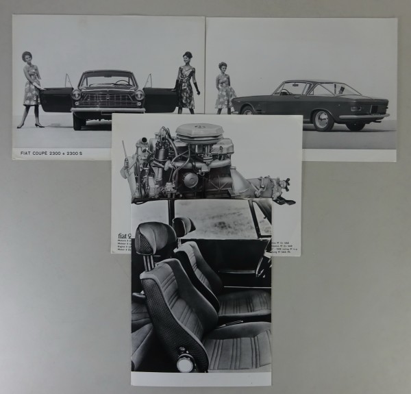 Pressefoto Fiat Ghia 2300 Coupé + 2300 S Coupé