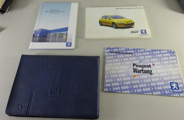 Bordmappe + Betriebsanleitung / Handbuch Peugeot 307 von 06/2001