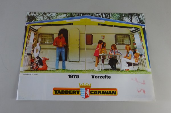 Prospekt / Broschüre Tabbert Wohnwagen-Vorzelte Stand 1975