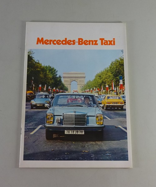 Faltprospekt Mercedes-BenzTaxi 200 D - 200 E | W114 / W115 Stand 08/1973