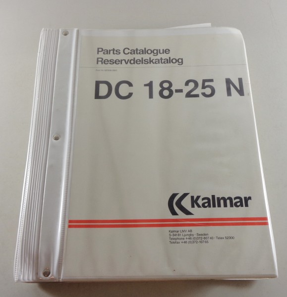 Teilekatalog / Spare parts list Kalmar LMV Gabelstapler DC 18-25 N