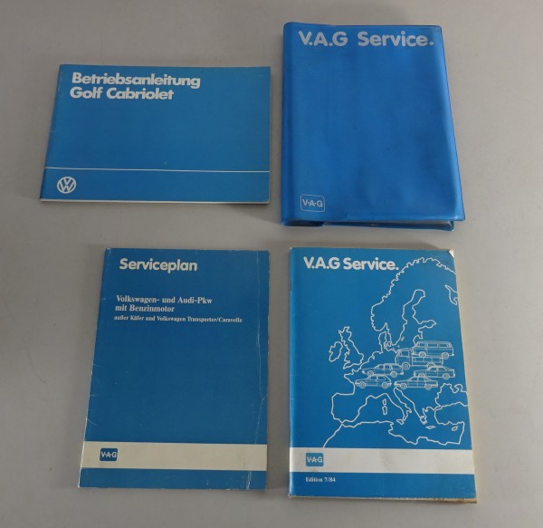Bordmappe + Betriebsanleitung VW Golf 1 / I Cabriolet Typ 17 Stand 02/1984