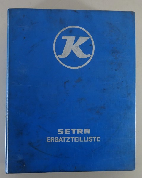 Teilekatalog + Betriebsanleitung Kässbohrer Setra Bus S 211H - S 215 HD von 1976
