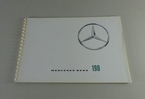 Prospekt / Broschüre Mercedes-Benz 190 | W120 Ponton Stand 07/1959