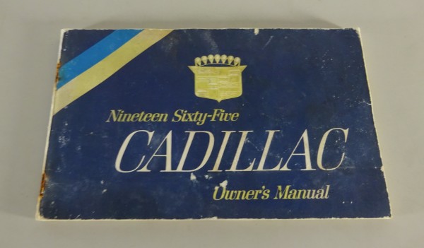 Owner´s Manual / Handbook Cadillac De Ville / Fleetwood / Calais from 1965