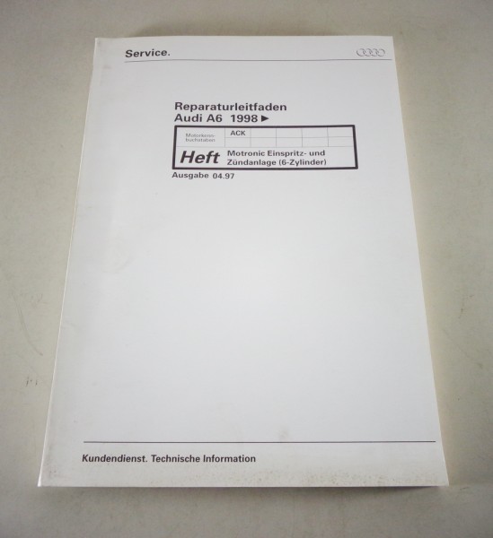 Werkstatthandbuch Audi A6 C5 Motronic Einspritz- und Zündanlage -ACK- ab Bj.1998