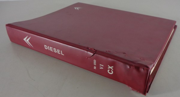 Verkstadshandbok / Werkstatthandbuch Citroen CX Diesel von 02/1978