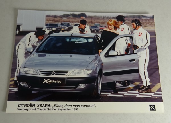 Pressefoto original Citroen Xsara "Einer, dem man vertraut" Werbespot von 09/97