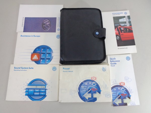 Owner's Manual / Handbook + Wallet VW Passat B5 printed 07/1997