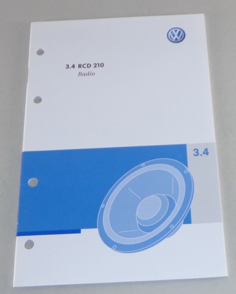 Betriebsanleitung VW Radio RCD 210 verbaut in Polo Golf Passat uvw. von 05/2008