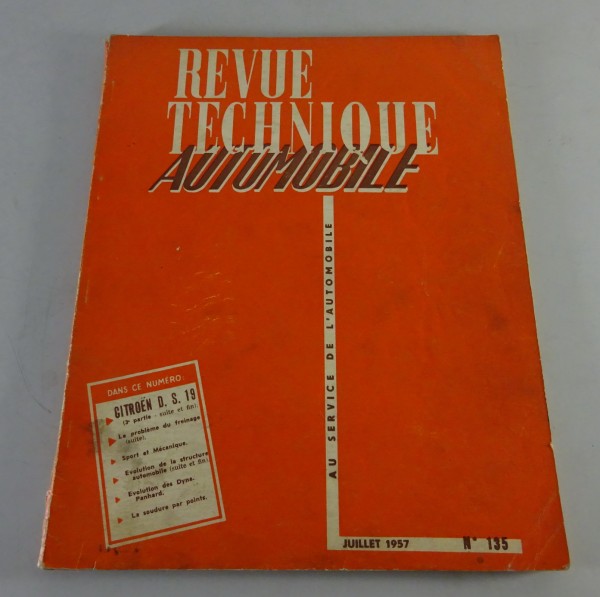 Reparaturanleitung Revue Technique Citroen DS 19 Stand 07/1957