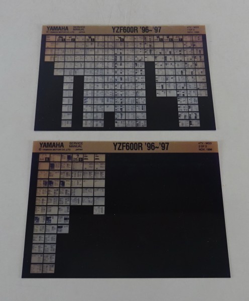 Microfich Werkstatthandbuch Yamaha YZF 600 R ab 1996 - 1997