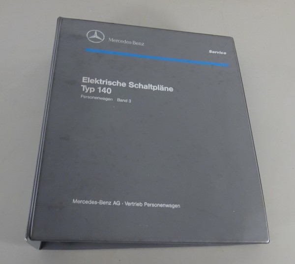 Elektrische Schaltpläne Mercedes S-Klasse W140 Stand 04/1996 Band 3