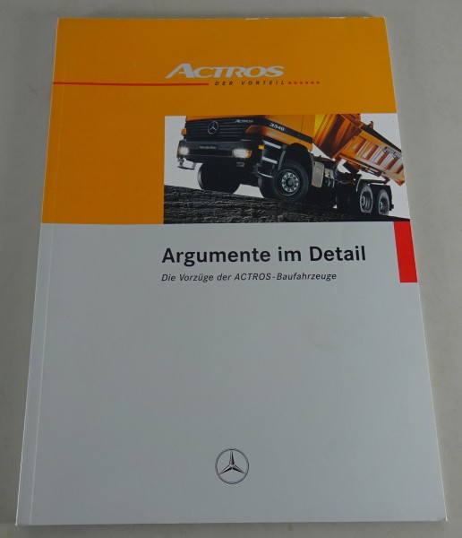 Verkaufshandbuch Mercedes-Benz Actros Baufahrzeuge | Argumente im Detail 1997