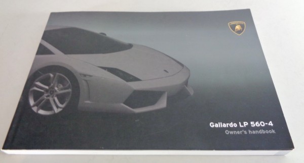 Owner's manual / Handbook Lamborghini Gallardo LP 560-4 printed 02/2008