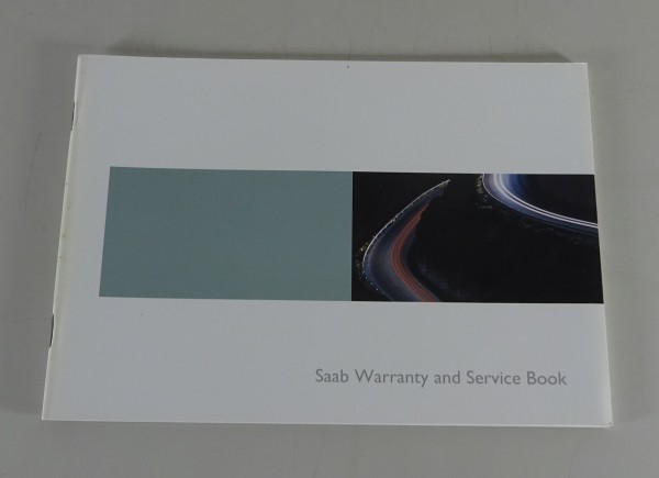 Warranty and Service Book blanko Saab 9-3 / 9-3 / Cabrio from 2004