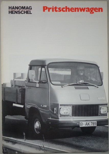 Prospekt / Broschüre Hanomag Henschel Pritschenwagen Stand 1973