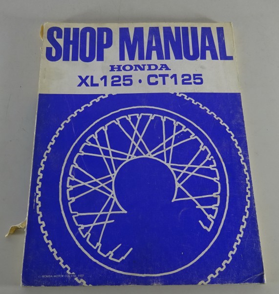 Workshop Manual / Service Manual Honda XL 125 / CT 125 from 06/1977