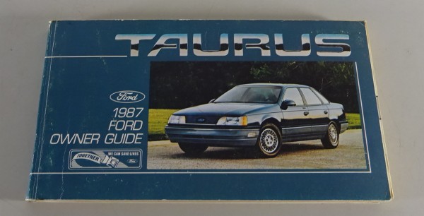 Owner´s Manual / Handbook Ford Taurus Stand 1987