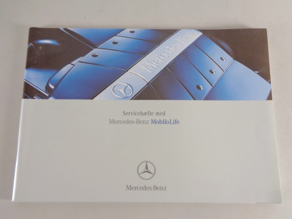 Scheckheft Mercedes Benz SLK, CLK, SL, CL, etc. von 09/2002 Dänisch