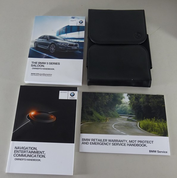 Wallet + Owner's Manual / Handbook BMW 5-Series G30 530i - M550 xDrive from 2017