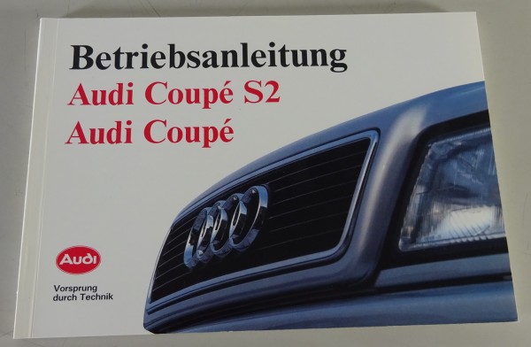 Betriebsanleitung / Handbuch Audi Coupé / Coupé S2 | Stand 07/1993