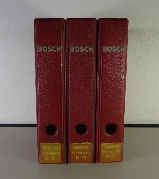 Test- & Einstellwerte Bosch-Technik PKW | Porsche / Mercedes / Fiat / Audi '1976