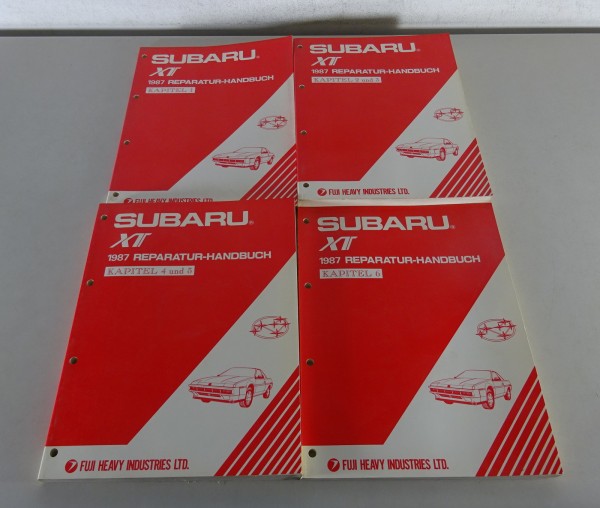 Werkstatthandbuch / Reparaturhandbuch 4 Bände Subaru XT Stand 05/1987