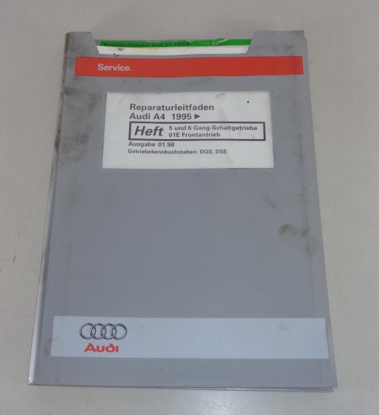 Werkstatthandbuch / Reparaturleitfaden Audi A4 Schaltgetriebe 01E von 01/1998