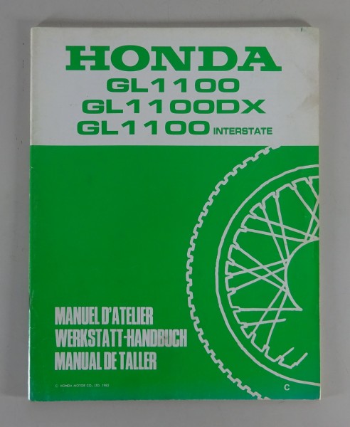 Werkstatthandbuch Ergänzung Honda GL 1100 / 1100 DX / 1100 Interstate Stand 1982