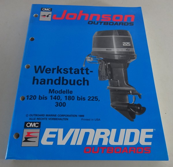 Werkstatthandbuch Johnson Bootsmotoren 120PS - 300PS Stand 1989